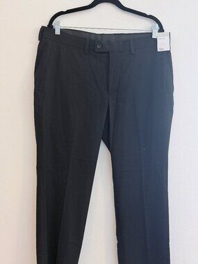 Nordstrom Rack Black Dress Pants Men’s 36W x 30L Classic Straight Leg Trousers